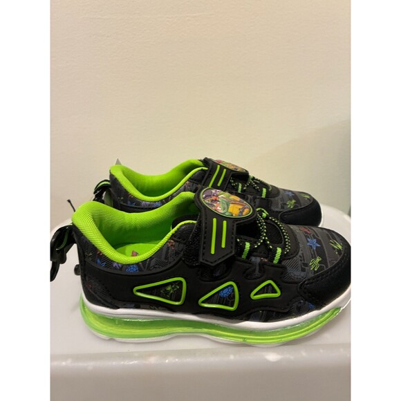 NWT Teenage Mutant Ninja Turtles TMNT Kids Light Up Sneakers Shoes - Kids 12 - Picture 6 of 10